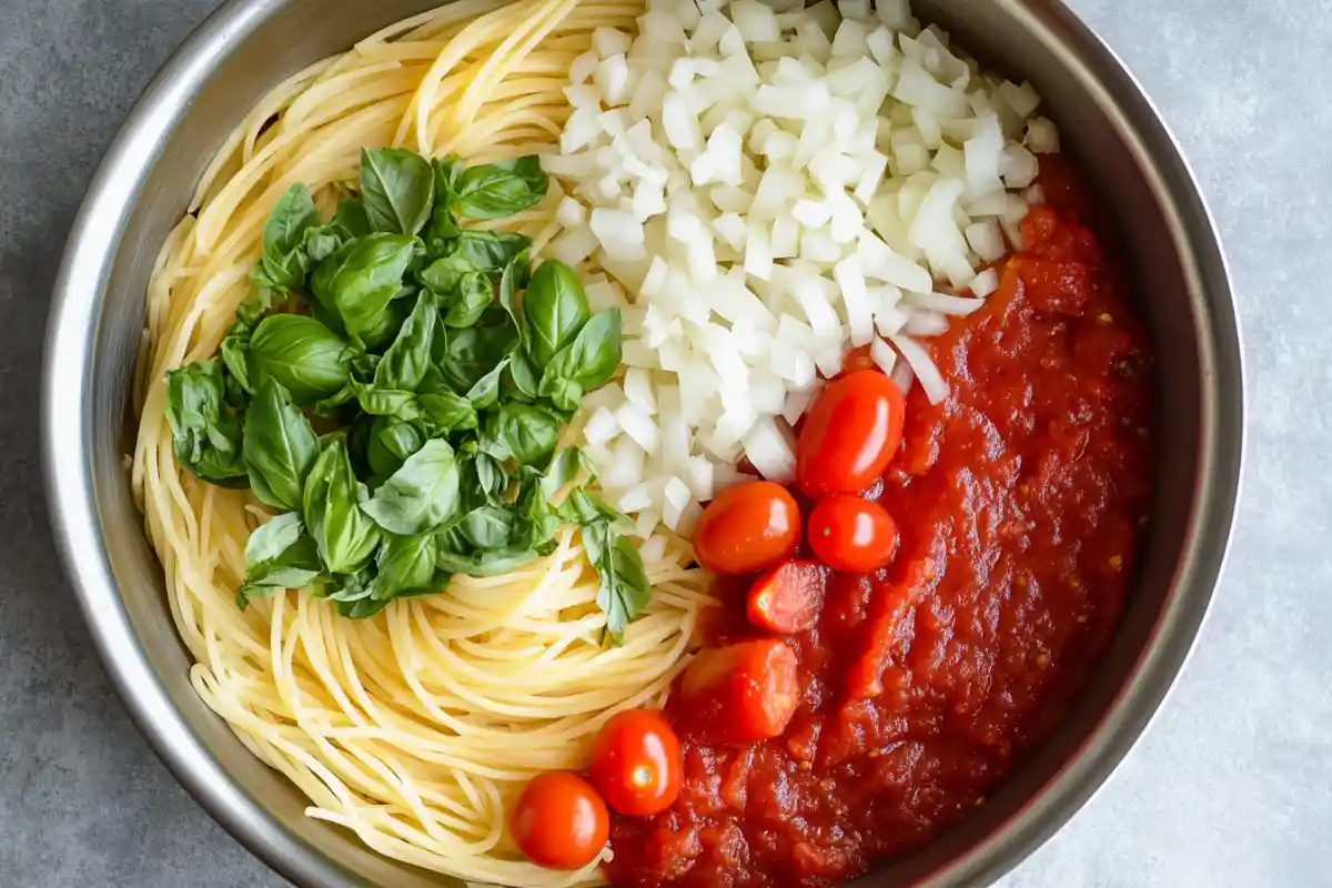 Ingredients pasta